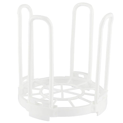 Durable Plastic Folding Healthy Dish Bowl Storage Shelf for Dry Kitchen Good Helper White