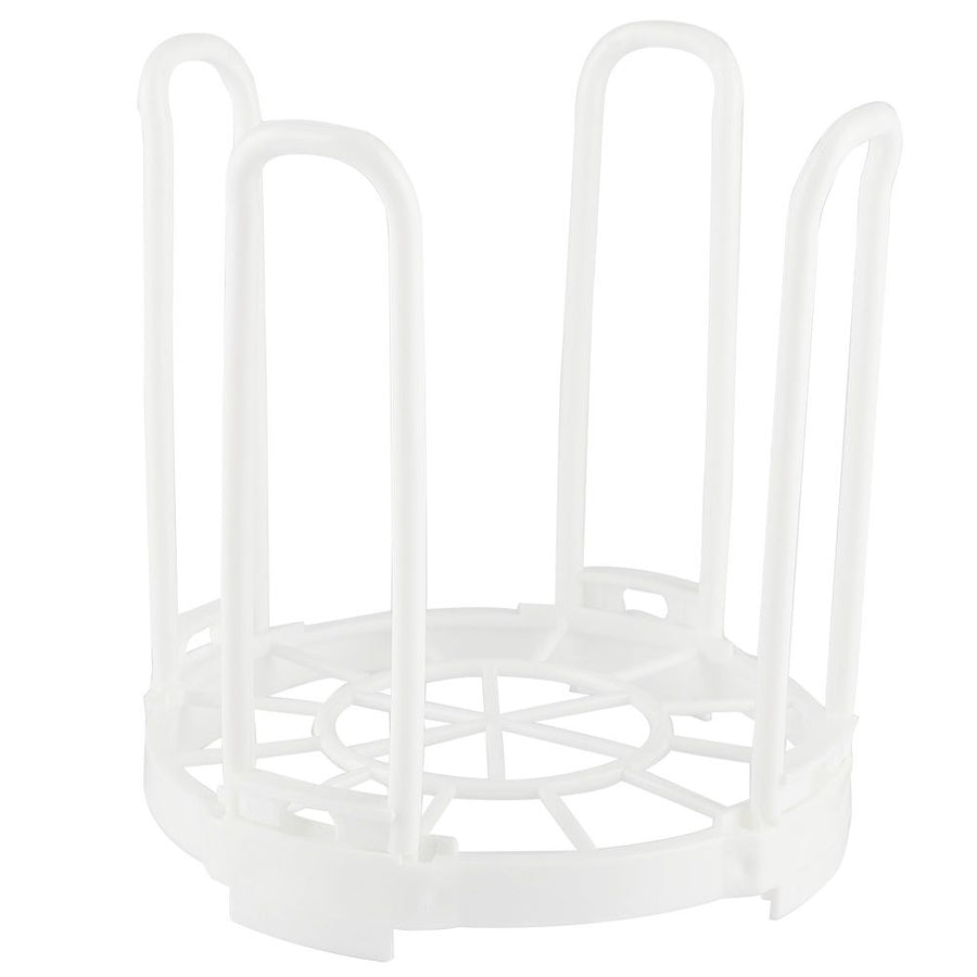 Durable Plastic Folding Healthy Dish Bowl Storage Shelf for Dry Kitchen Good Helper White