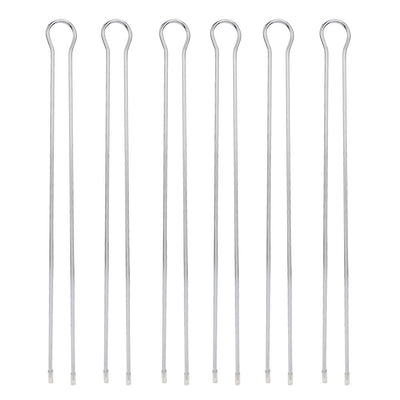 6Pcs Metal BBQ Grilling Fork Sticks Skewer BBQ Grill Set Outdoor Picnic Camping Barbecue