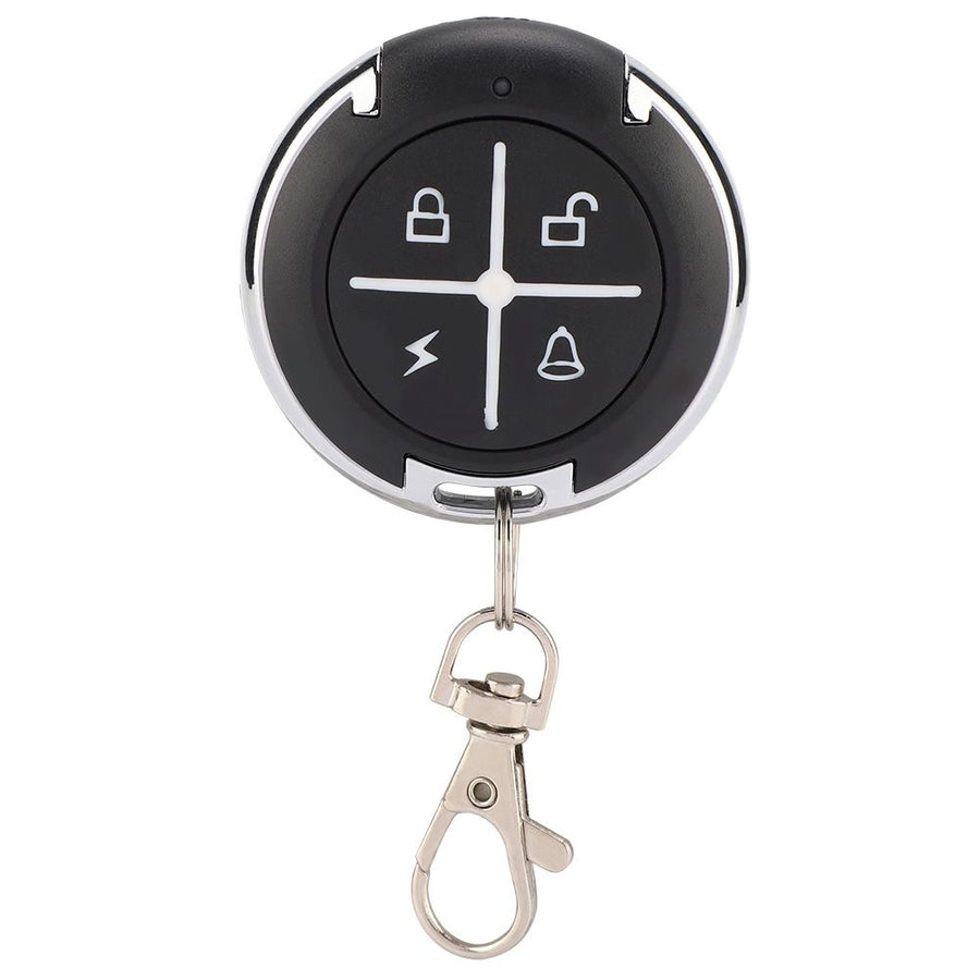 4 Key Black Round Auto Copy Garage Gate Door Wireless Remote Control(433MHZ)