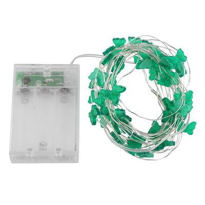 Battery Powered Butterfly Type 50LED String Light Wedding Party Garden Hanging Decor White