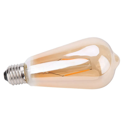 E27 Brown Glass Retro LED Light Lamp Bulb Lighting Decoration for Coffeehouse 2W