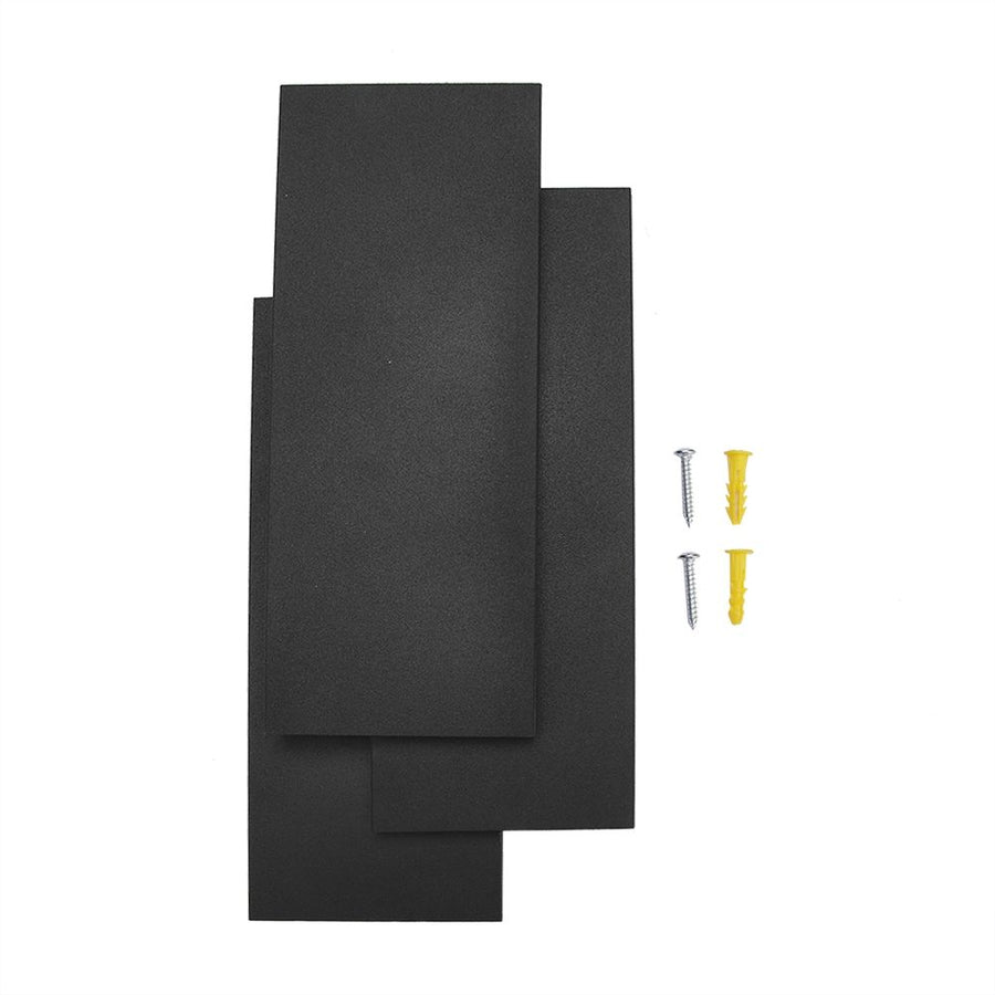 12W Modern LED Wall Mounted Sconce Light Decor Lamp Warm White for Bedroom (Black)