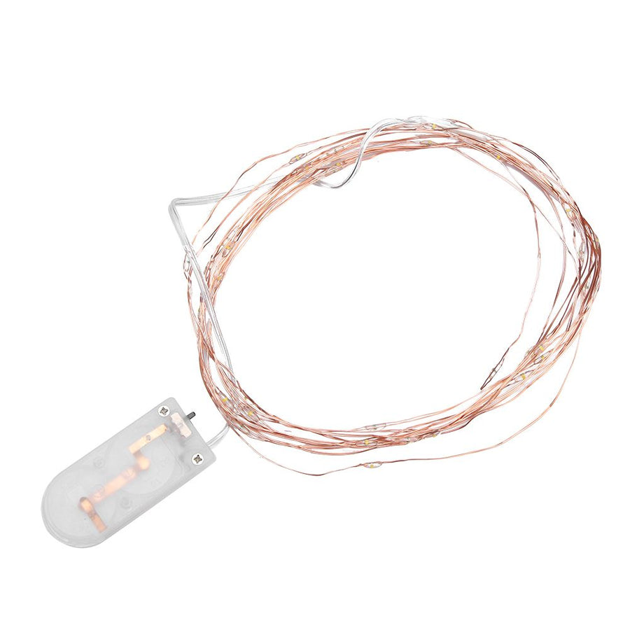 3m 30LEDs Copper Wire Battery Powered String Fairy Light Xmas Wedding Lamp DIY (Colorful)