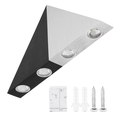 AC85-265V 5W LED Wall Light Triangle Sconce Lamp for Home Bedroom Bar Cafe Cold White