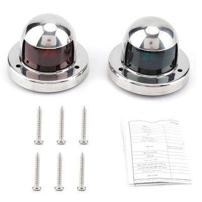 Boat Navigation 12V Marine Yacht Light LED Bow Side Lights Pontoons Sailing Signal Lamp