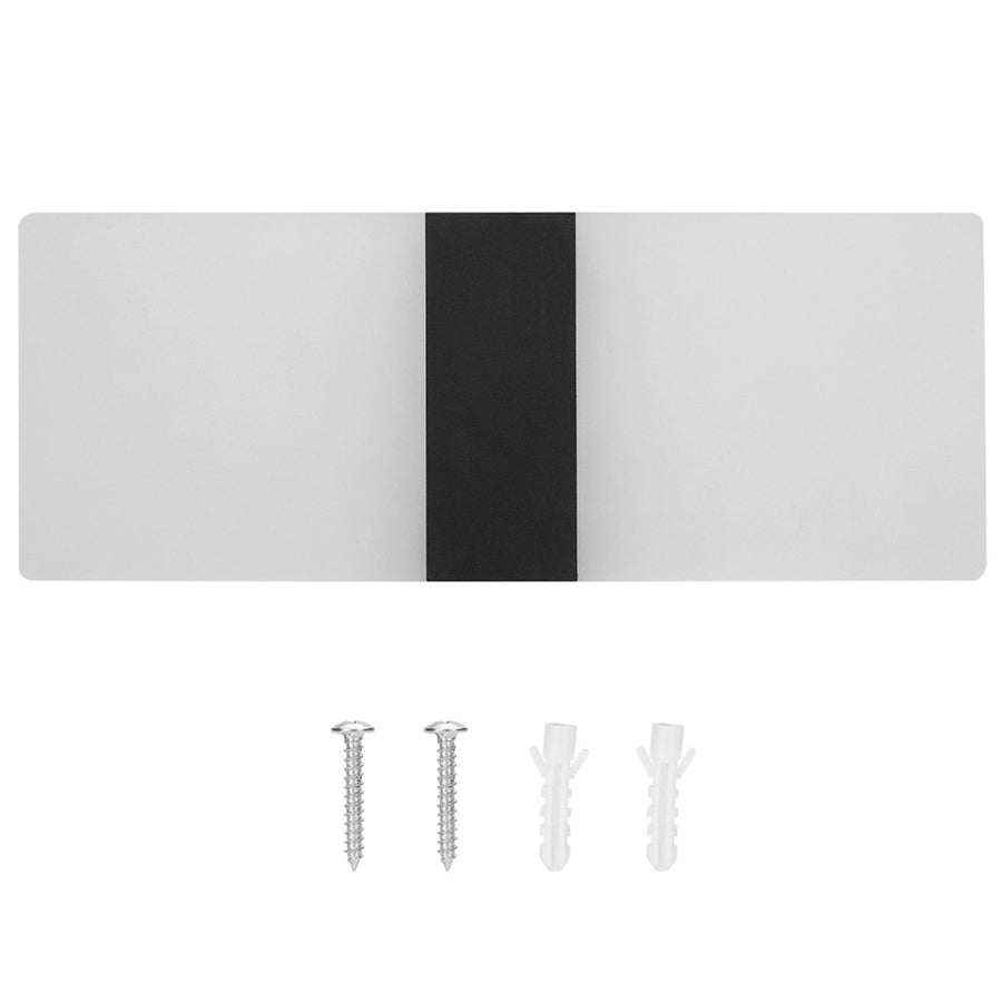 LED Acrylic Indoor Room Wall Mounted Sconce Light Bed Night Lamp (Warm Light & Black L)