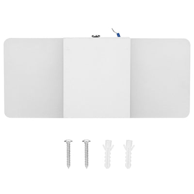 LED Acrylic Indoor Room Wall Mounted Sconce Light Bed Night Lamp (Warm Light & White L)