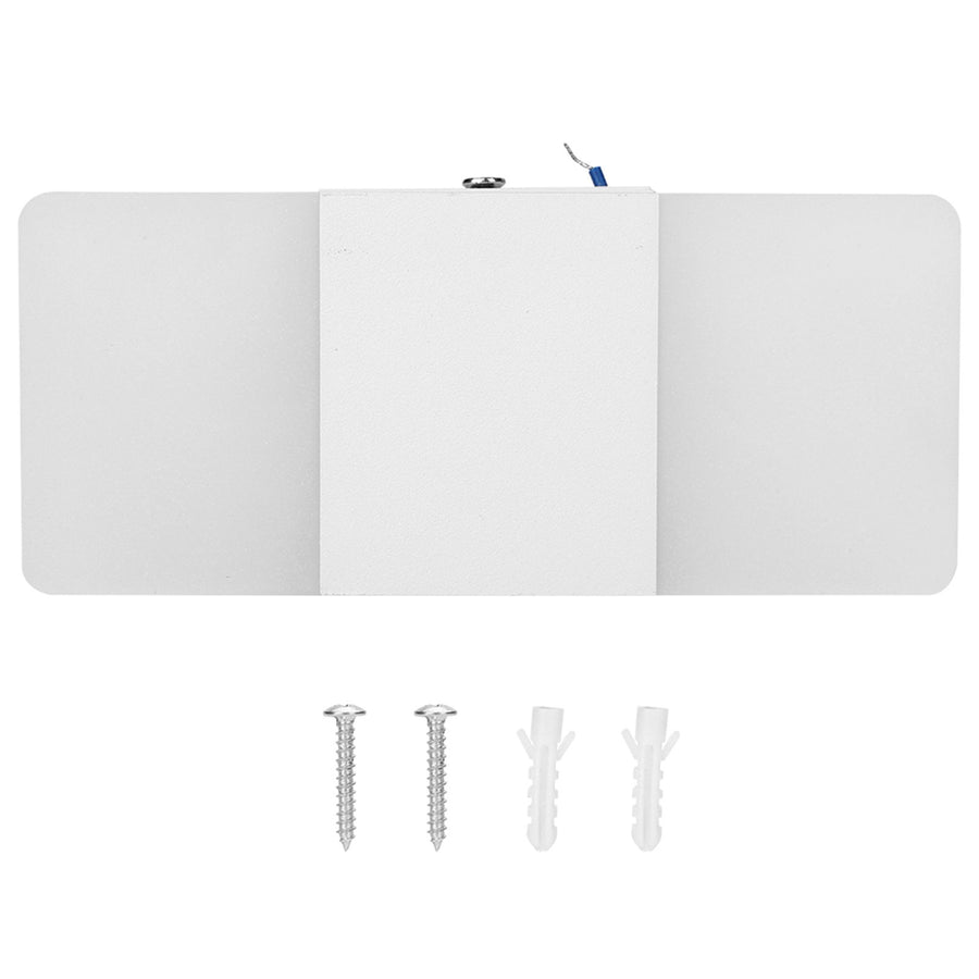 LED Acrylic Indoor Room Wall Mounted Sconce Light Bed Night Lamp (Warm Light & White L)