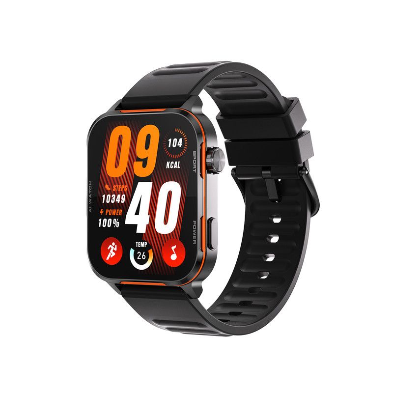 AI-WATCH2 Full Touch Screen Smart Fitness Watch for Men Women，black