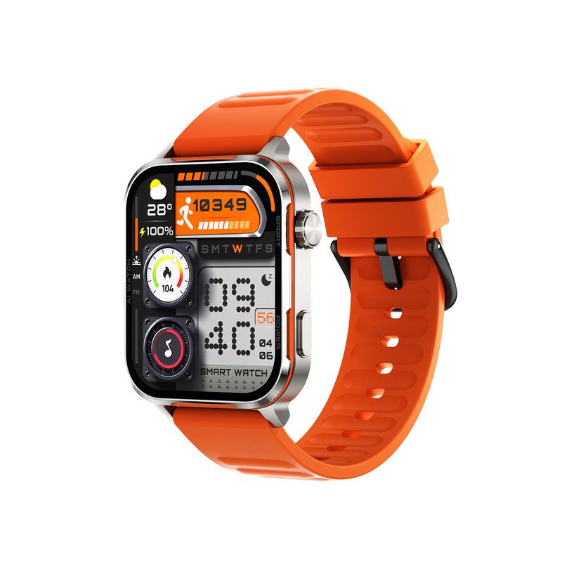 AI-WATCH2 Full Touch Screen Smart Fitness Watch for Men Women，orange