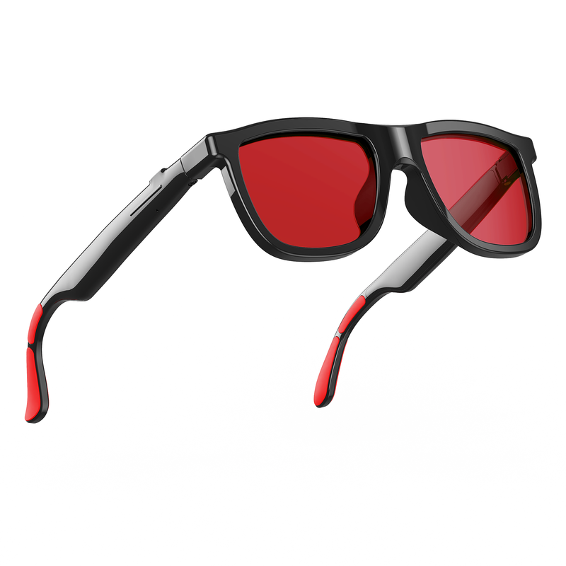 E05C Smart Open Ear Bluetooth Glasses,red