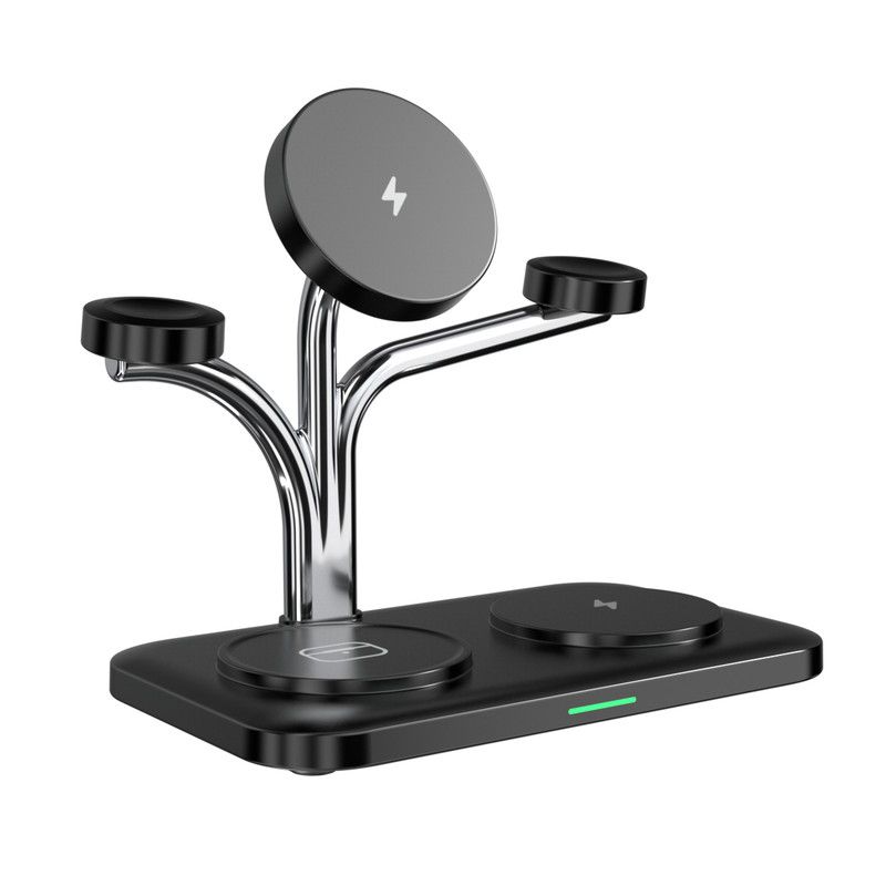 OC22 5-in-1 Wireless Charging Stand Multi Device Fast Charging Dock，black
