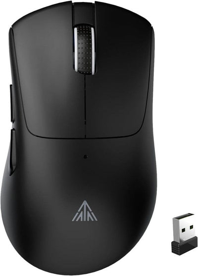 SOLAKAKA SM805 Tri-Mode Lightweight Wireless Gaming Mouse, 24000 DPI with Two Side Buttons，black