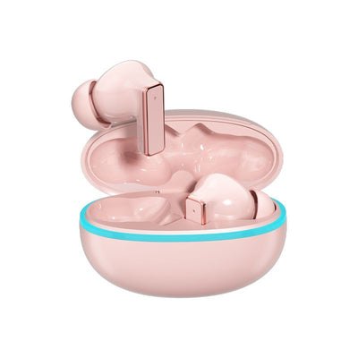 Y9 Wireless Bluetooth 6.0 Heavy Bass Earphones，pink