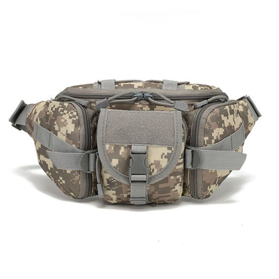 Outdoor Sports Fanny Pack Multipurpose Belt Bag for Camping Hiking Traveling Running Fishing - Digital