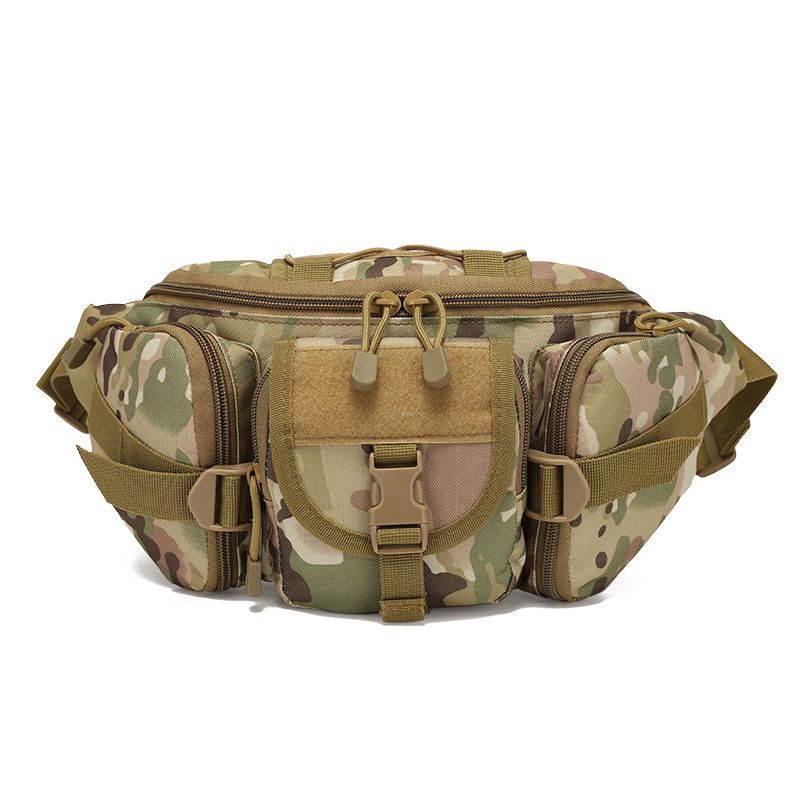 Outdoor Sports Fanny Pack Multipurpose Belt Bag for Camping Hiking Traveling Running Fishing - Camouflage