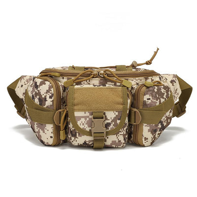Outdoor Sports Fanny Pack Multipurpose Belt Bag for Camping Hiking Traveling Running Fishing - Desert Digital