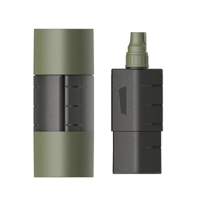 Multifunction Camping Spices Container Seasoning Bottle Spices Jar for Outdoor Camping BBQ with Leakproof Sealing Caps Army Green