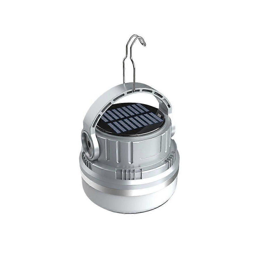 Portable Camping Light Waterproof USB Solar Charging 1500mah 3-Speed Adjustable Gray