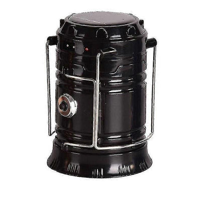 Portable Solar LED Camping Lantern Waterproof Emergency Light with Handle, Battery Powered Tent Lamp for Camping Hiking Fishing Outdoor Survival