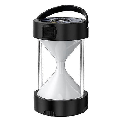 4 In 1 Camping Lamp Rechargeable Portable Solar Lamp Adsorbable Metal Waterproof Camping Lamp(black)