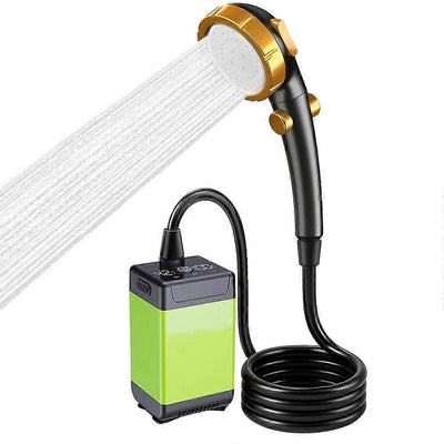 6000mAH Portable Shower Pump for Camping Long-Lasting & Quiet Outdoor Shower with LED Display, IP68