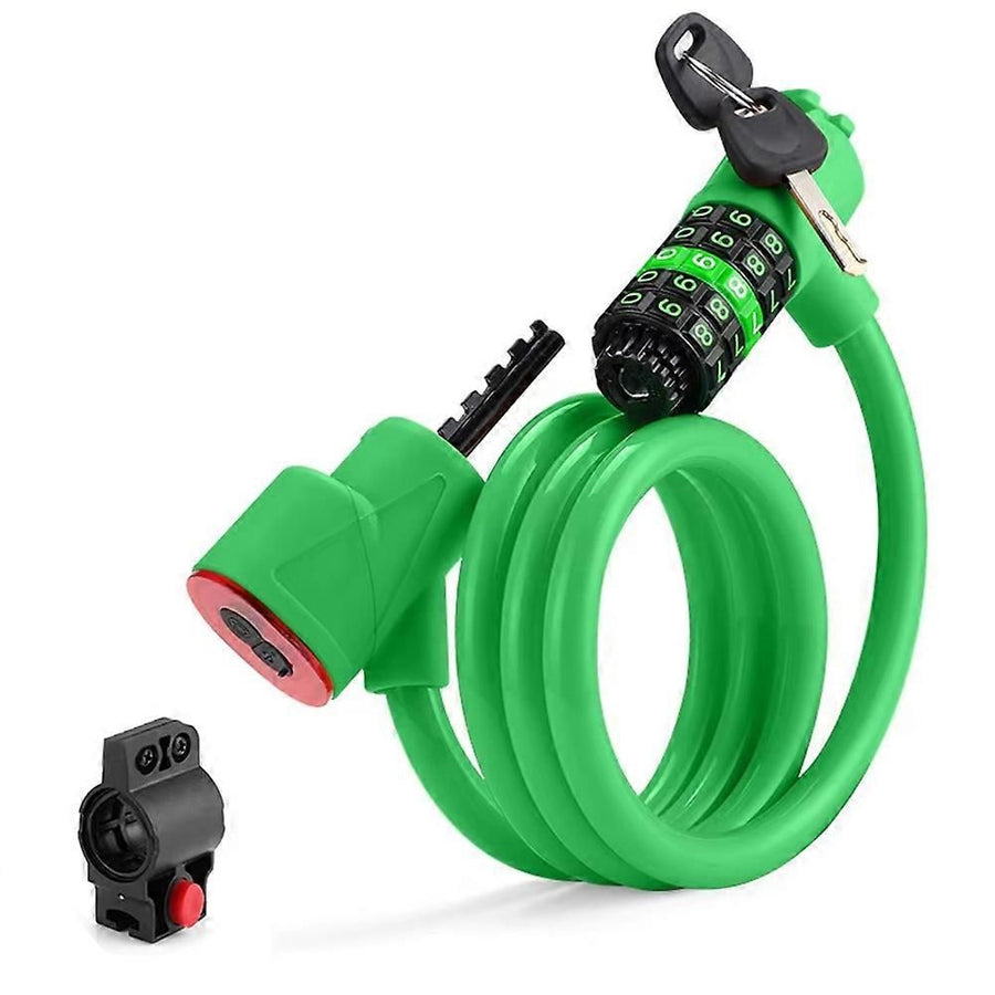 Bicycle Lock with Light 5 Digit Security Password Bike Lock Green