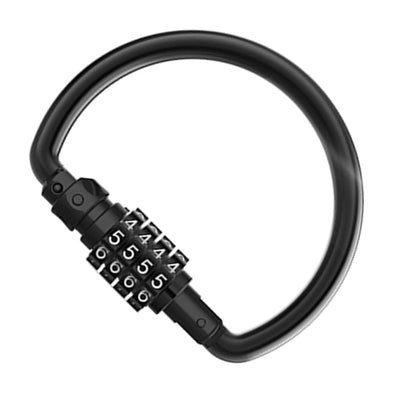 Secure 4 Digits Regulable Combination Padlocks Rustproof Zincs Alloys Bike Lock for Bicycles Storage Lockers -Black