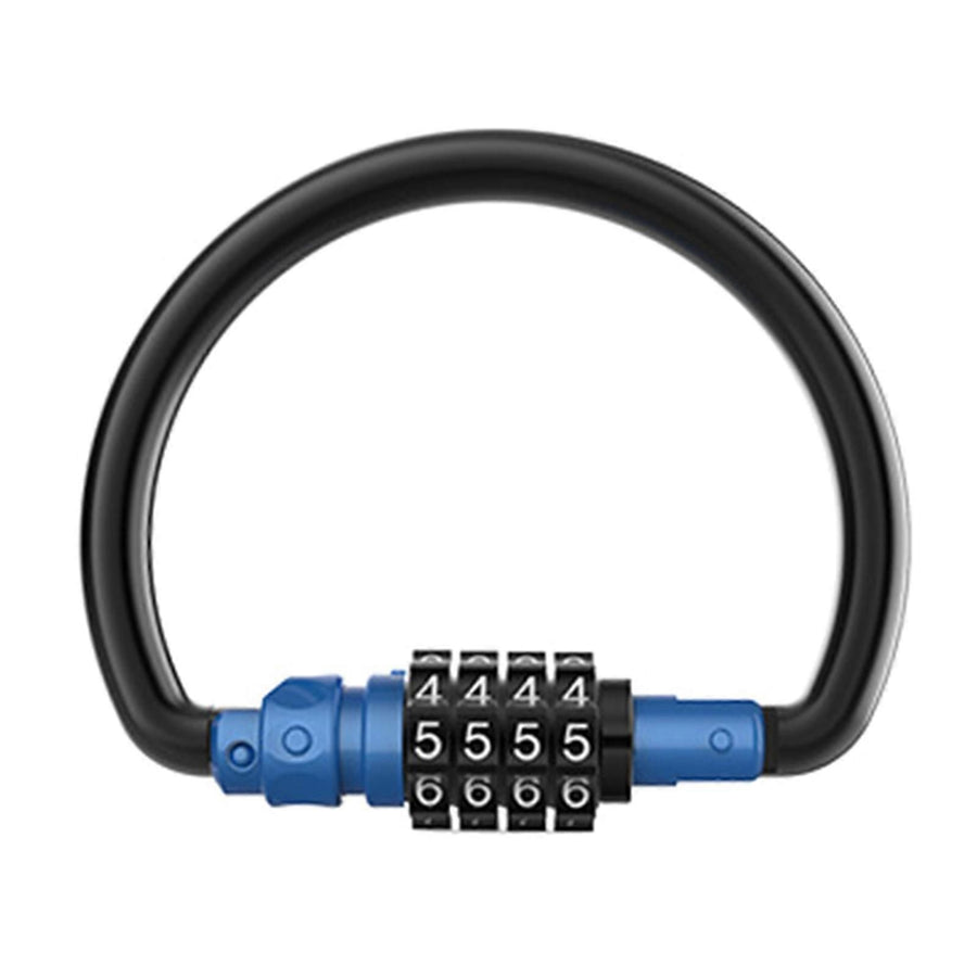 Secure 4 Digits Regulable Combination Padlocks Rustproof Zincs Alloys Bike Lock for Bicycles Storage Lockers -Blue