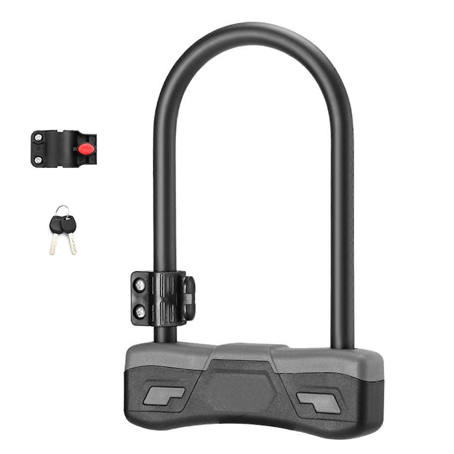 Durability Bike Lock Rusts Resistant Bicycles Lock Multifunction Key Lock for Various Cycling Enthusiasts -Light Grey