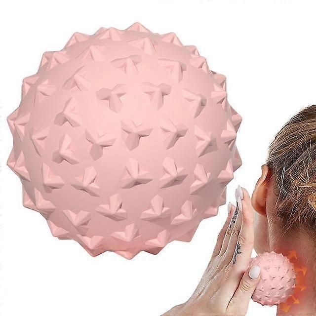 TPE Massage Ball for Deep Tissue Muscle Massage, Trigger Point Therapy, Yoga, Fitness and Muscle Recovery - Pink