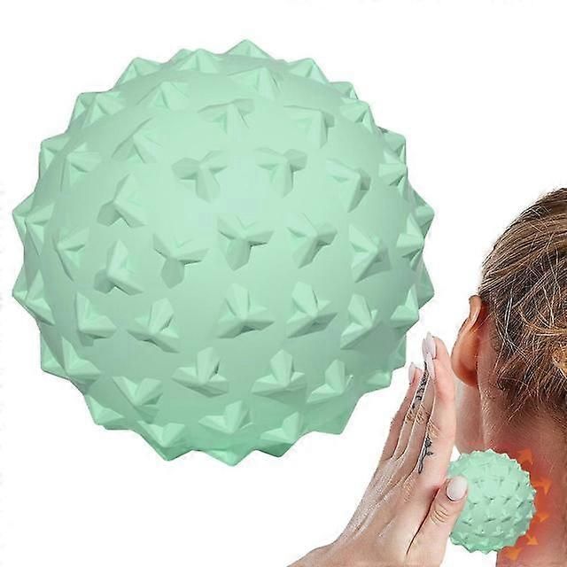 TPE Massage Ball for Deep Tissue Muscle Massage, Trigger Point Therapy, Yoga, Fitness and Muscle Recovery - Green