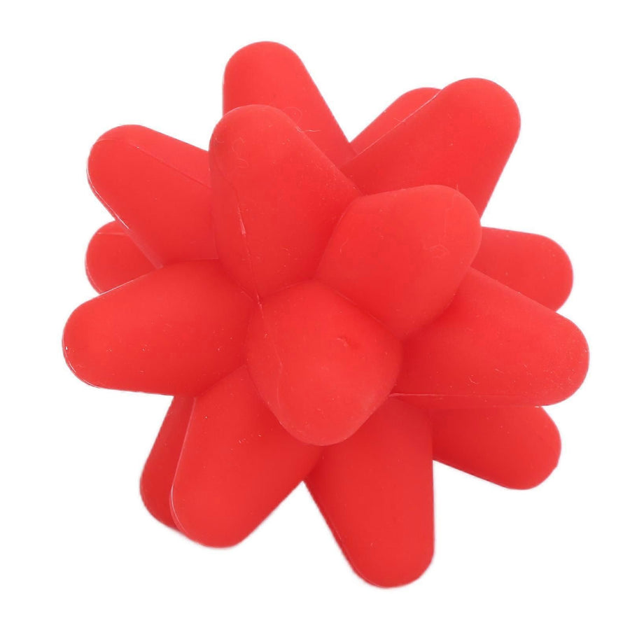 2Pcs Yoga Fitness Muscle Relaxation Hedgehog Massage Ball Portable Acupoint Fascia Massage Ball - Red