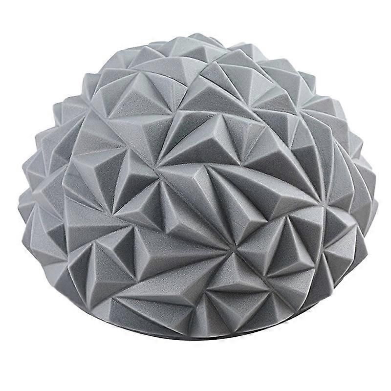 Yoga Hemisphere Massager Pointed Massage Ball Decompression Yoga Massager Exercise Ball Soft and Comfortable - Gray