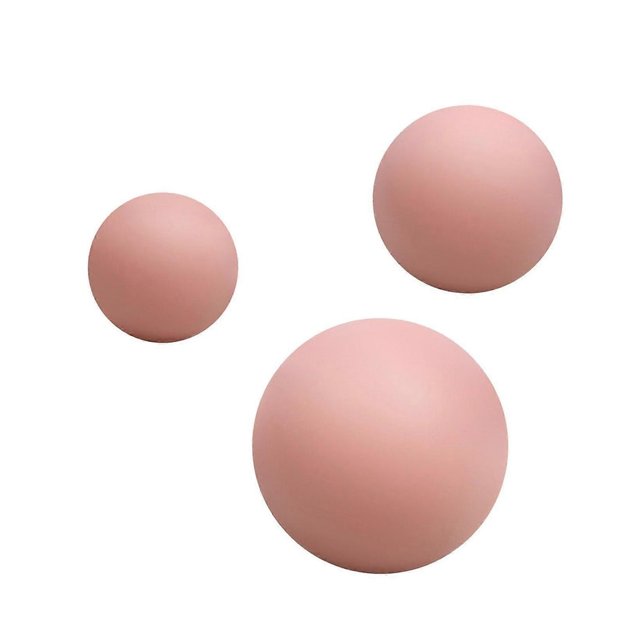 3Pcs Massage Balls Back Massage Equipment Yoga Balls for Women Training Yoga - Pink