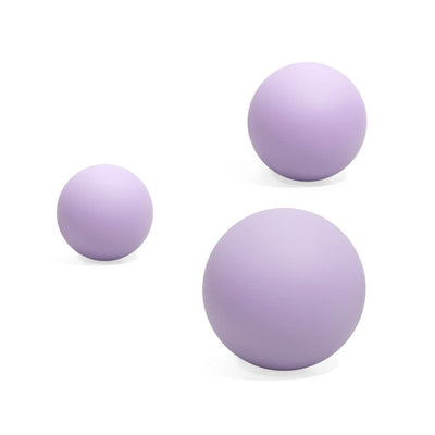 3Pcs Massage Balls Back Massage Equipment Yoga Balls for Women Training Yoga - Purple