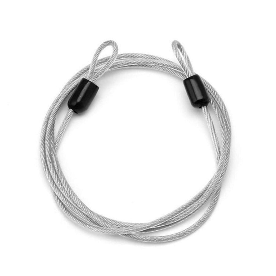 Widely Used Bicycle Lock Double Head Ring Design Anti-theft Security Bicycle Lock Rope for Bike - Gray