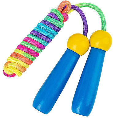 Jump Rope Beaded Skipping Rope Adjustable Tangle-free Segmented Jumping Rope - Blue