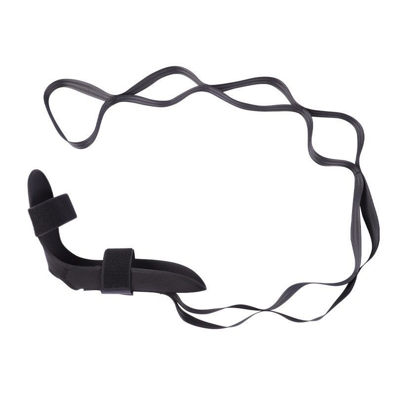Yoga Stretch Strap, Foot & Leg Stretching Strap, Flexibility Strap for Ankle Ligament, Fascia, Muscle & Physical Therapy - Black