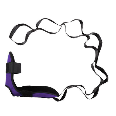 Yoga Stretch Strap, Foot & Leg Stretching Strap, Flexibility Strap for Ankle Ligament, Fascia, Muscle & Physical Therapy - Purple