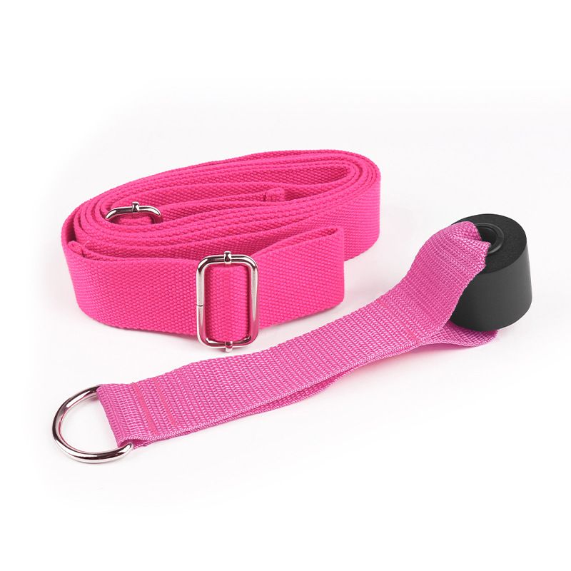 Stretching Strap Sports Leg Stretching Strap for Women Men Gymnastics Ballet Rose Red