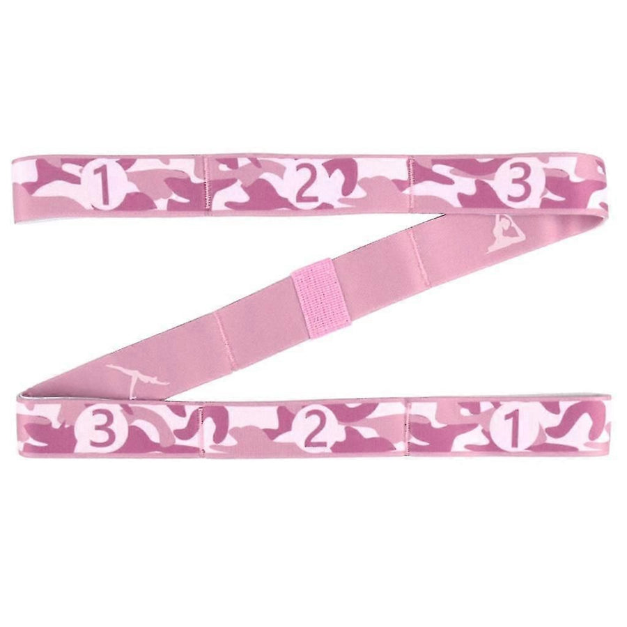 Yoga Pull Strap Belt Multifunctional Yoga Stretching Strap Or Women Men Adults - Pink