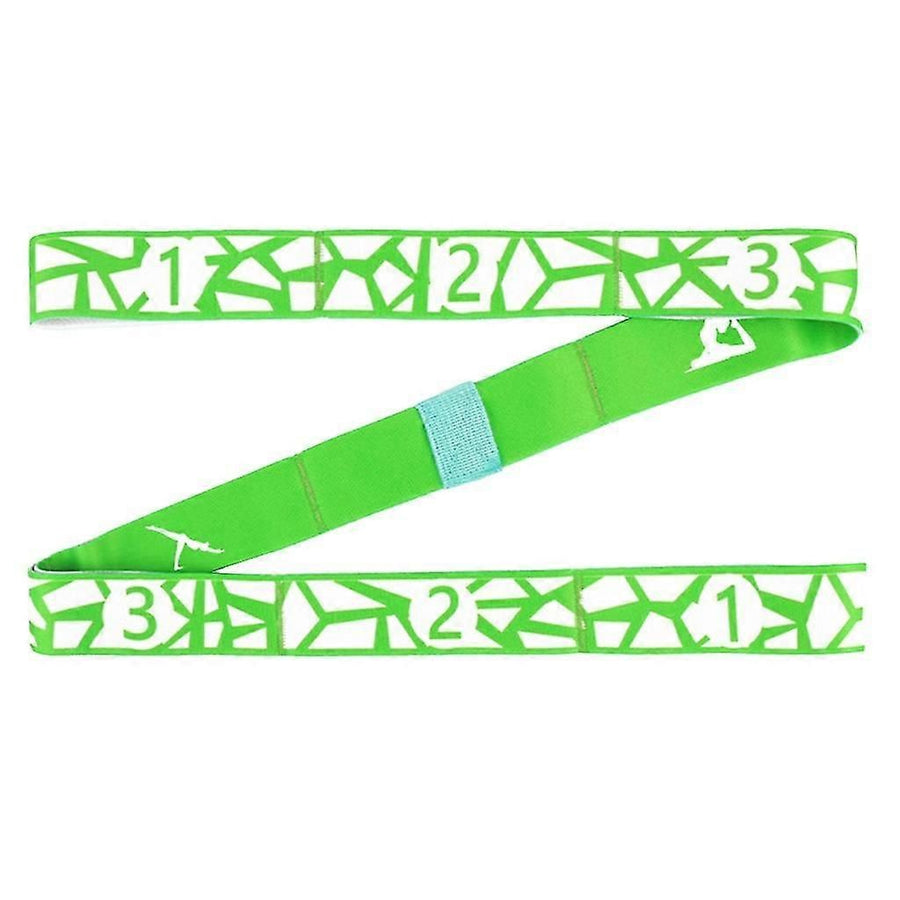 Yoga Pull Strap Belt Multifunctional Yoga Stretching Strap Or Women Men Adults - Green