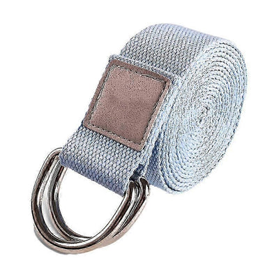 Yoga Strap With And Extra Safe Adjustable D-ring Buckle Yoga Stretching Strap For Flexibility - Blue