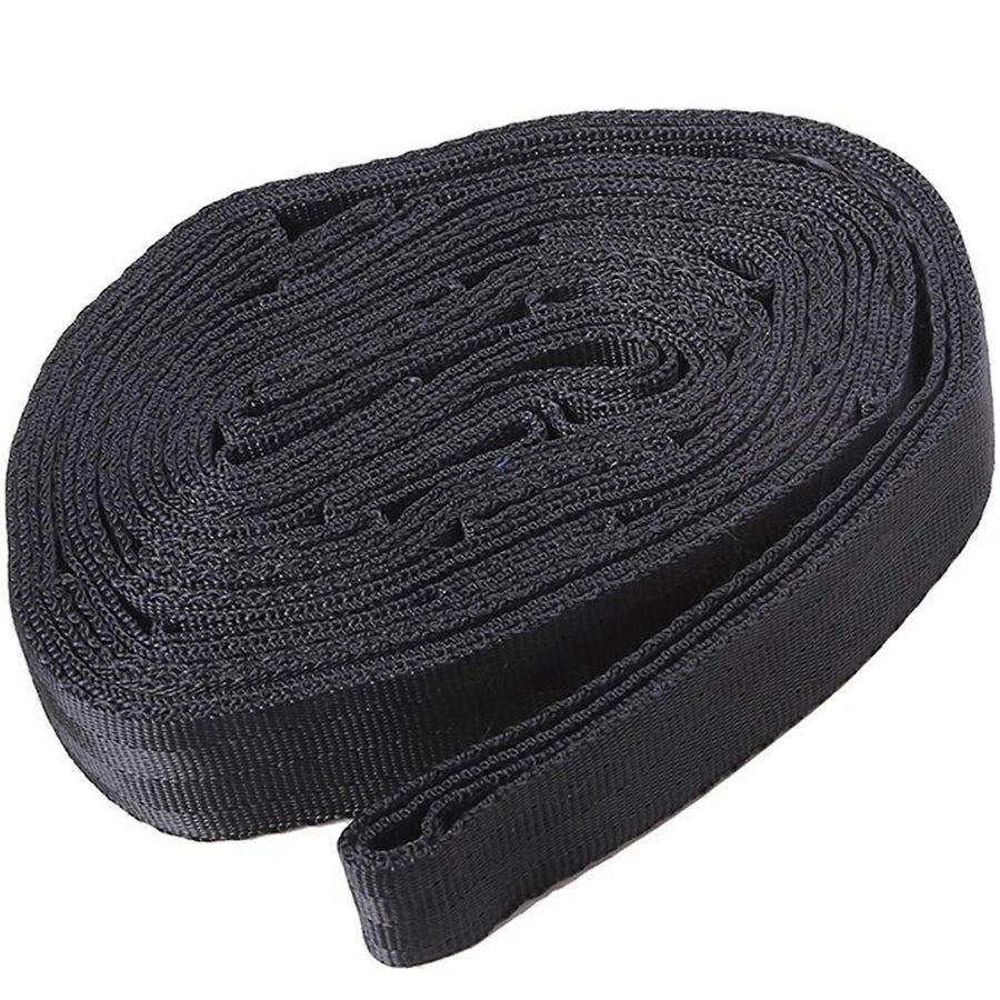 2pcs Hammock Tree Straps Set Effortless Operation Lightweight Stretching Straps Suitable for Hiking Camping - Black