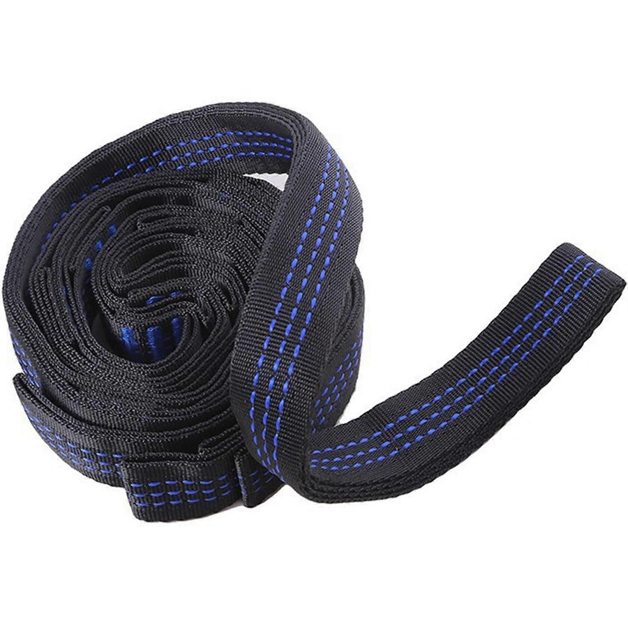 2pcs Hammock Tree Straps Set Effortless Operation Lightweight Stretching Straps Suitable for Hiking Camping - Blue