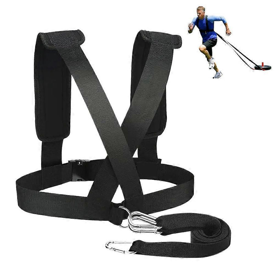 Resistance Band Sled Harness Stretching Strap for Running Strength Speed Agility Training