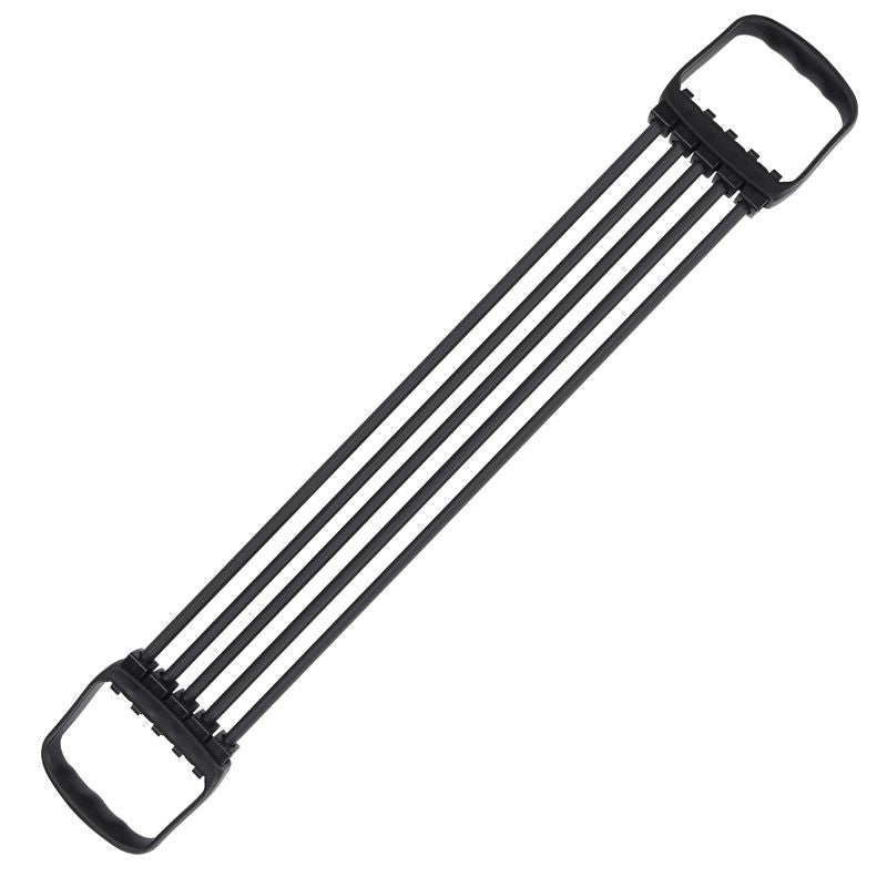 Chest Expander Removable Spring Exercise Arm Stretch Strap Tension Cord - Black