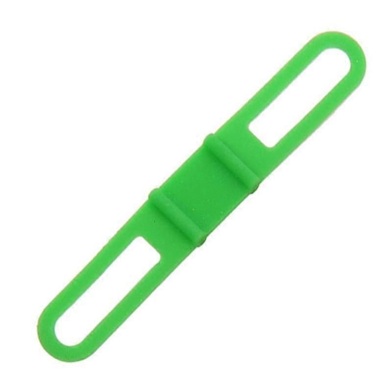 2pcs Bicycle Silicone Band High Stretch Silicone Straps Bicycle Fixing Straps - Green